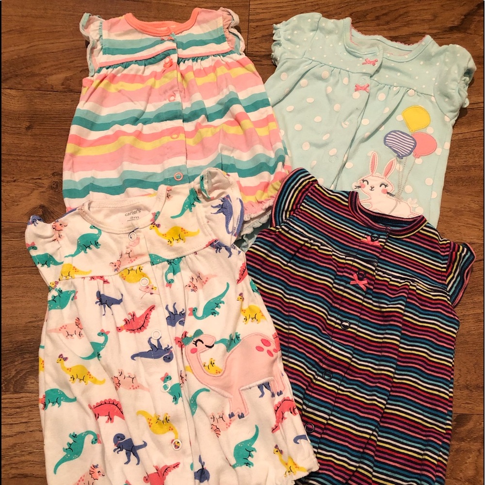 4 Carters Rompers